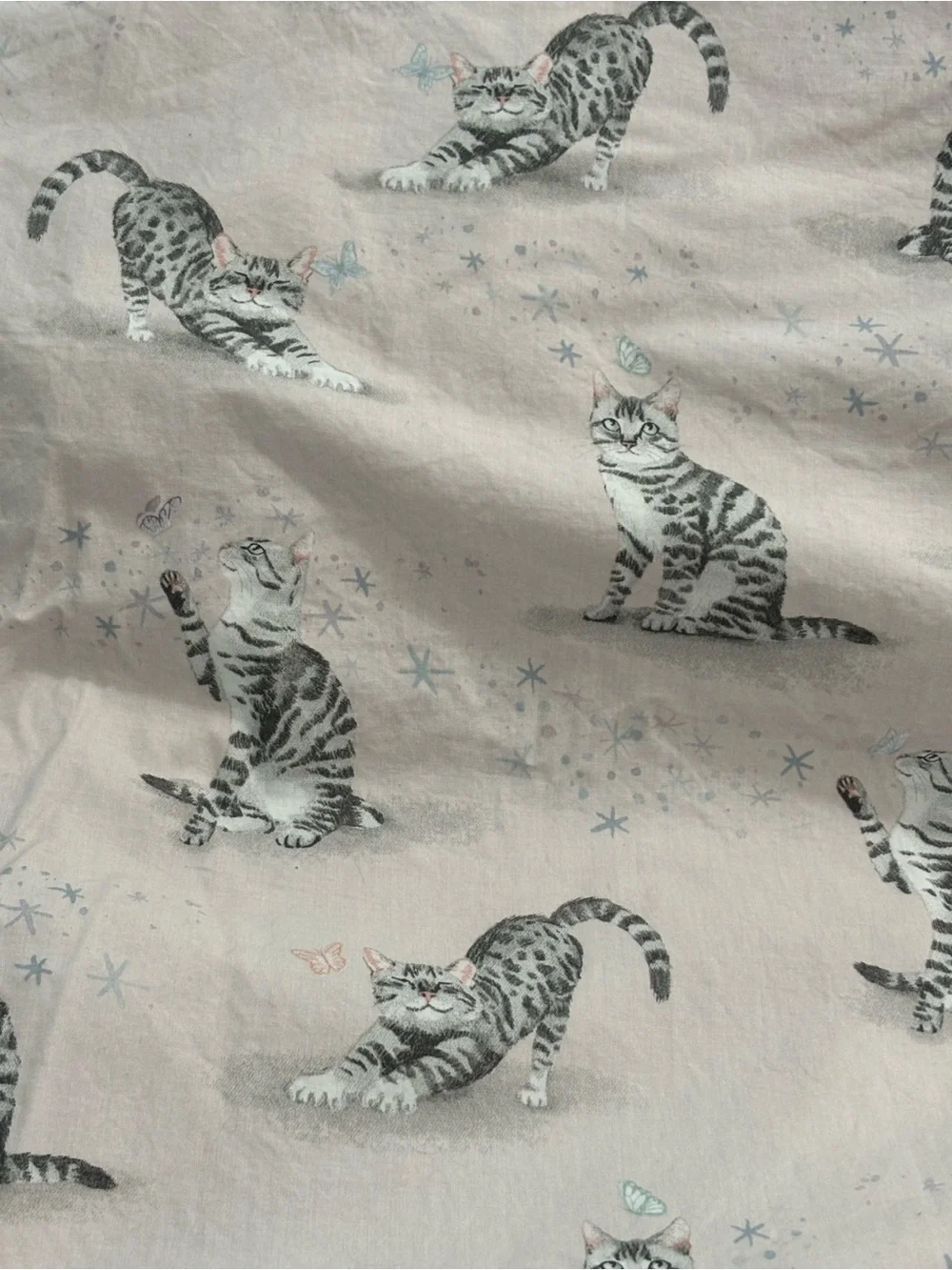 Pottery barn kids twin duvet cats